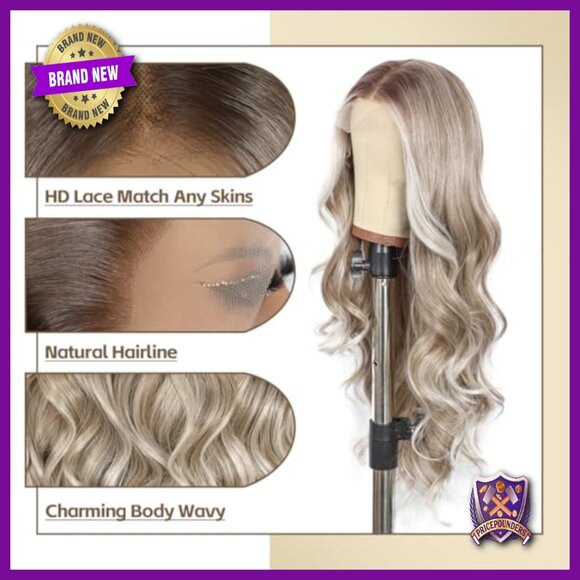 13x4 Lace Front Wig Synthetic Body Wave 150% Density Heat Resistant 26 Inch main image 6